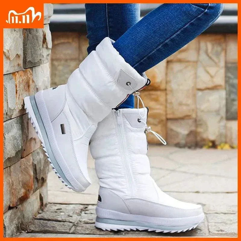 Winter Boots Women - Waterproof Anti-Slip Platform Shoes, Winter Shoes