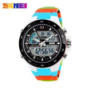 Women Sports Waterproof Fashion Casual Quartz Digital Analog Military Multifunctional Women's Wrist Watches