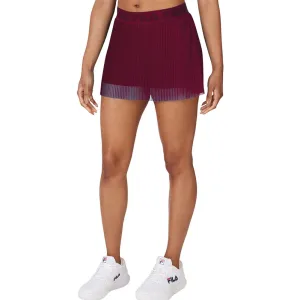 Womens 13.5 Inch Illusion Tennis Skort Cabernet