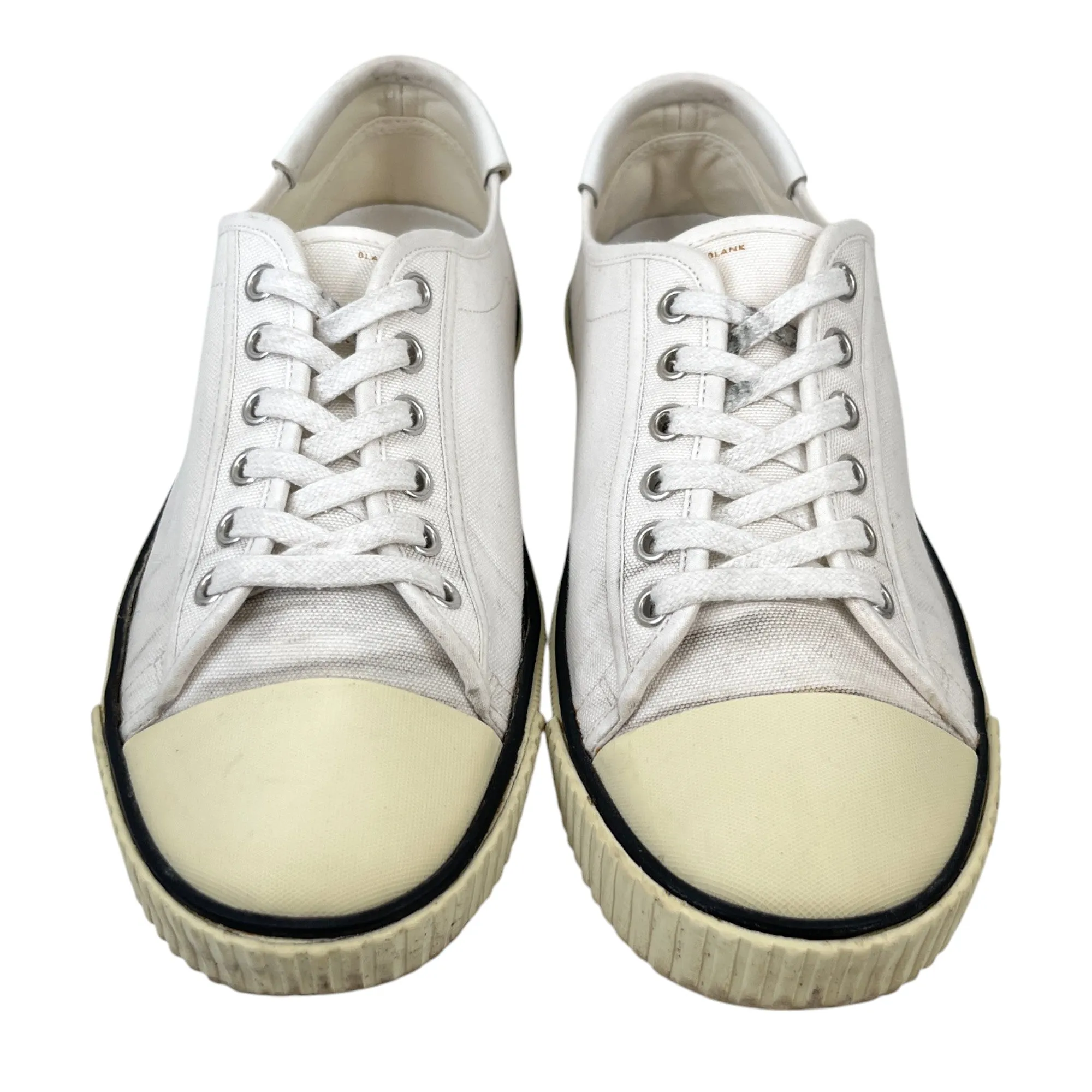 Women's Blank Canvas Low Trainers White Size EU 40 / UK 7