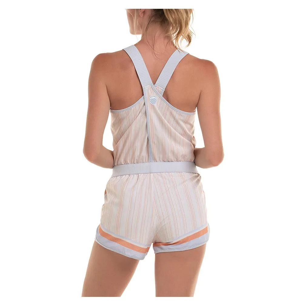 Women's Court Tennis Romper Star White