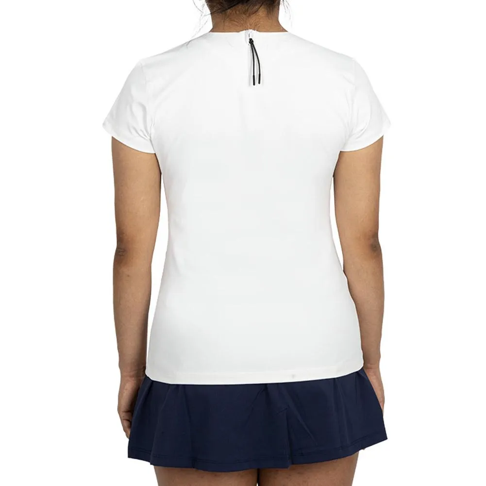 Womens Essentials Short Sleeve Tennis Top