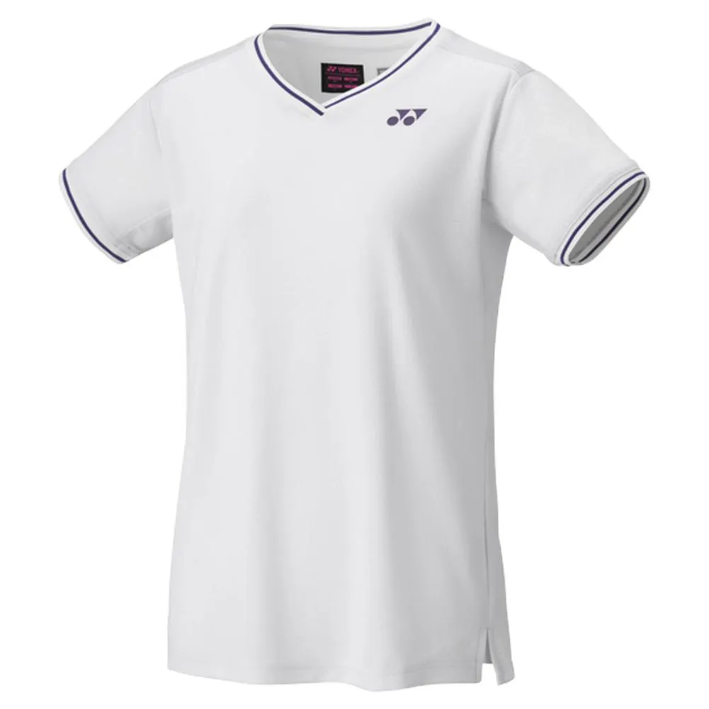 Womens London Crew Neck Tennis Top White