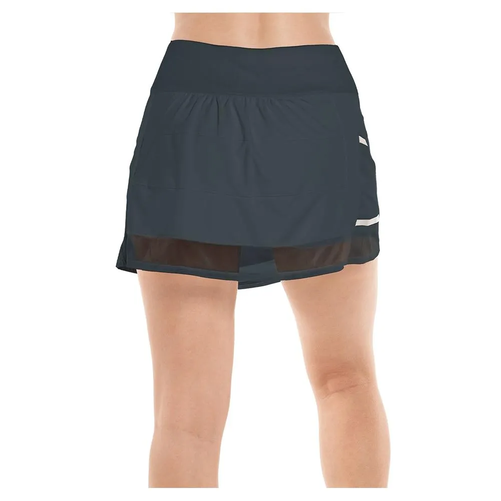 Women's Long Cargo Mesh Tennis Skort