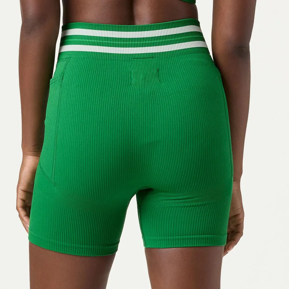 Womens Lucky Ace Seamless Tennis Short Amazon and Gardenia