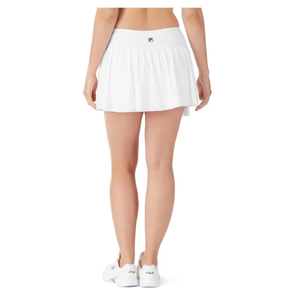 Women's Whiteline Asymmetrical Tennis Skort White