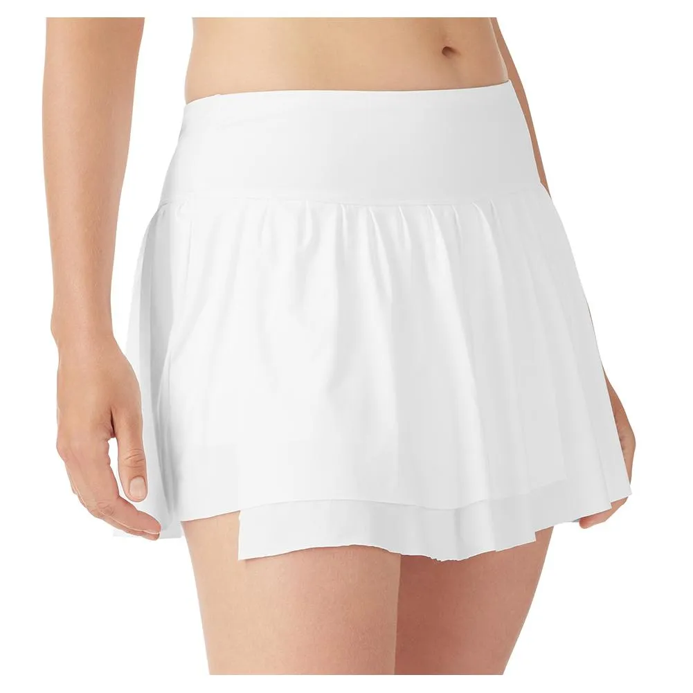 Women's Whiteline Asymmetrical Tennis Skort White