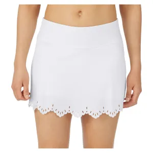 Women`s Whiteline Lasercut Tennis Skort White