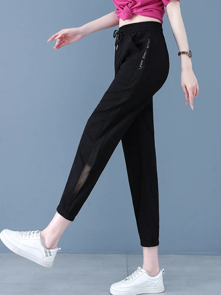 xiangtuibao Ice Silk Sports Pants Female  Summer New Loose Slimming Thin Ankle-Length Casual Quick-Drying Bloomers