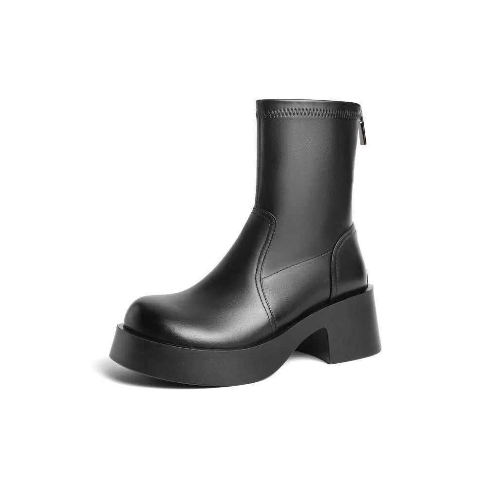 Zipper Minimalism Boots